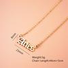 Fashion Temperament Stainless Steel English Letter Pendant Necklace Collarbone Chain