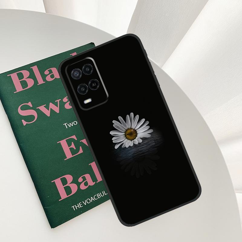 Daisy Flower Case For Oppo A58 A78 A98 A15 A16 A17 A52 A72 A76 A96 A54 A74 A94 A57 A77 A54S A57S Cover