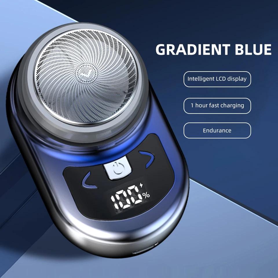 

Портативная мини-электробритва с цифровым дисплеем мощности, мужская бритва, беспроводная бритва, бритва для бороды для лица и тела