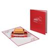 Chinese Landmark 3D Pop-Up Card: Tiananmen & Great Wall Greeting