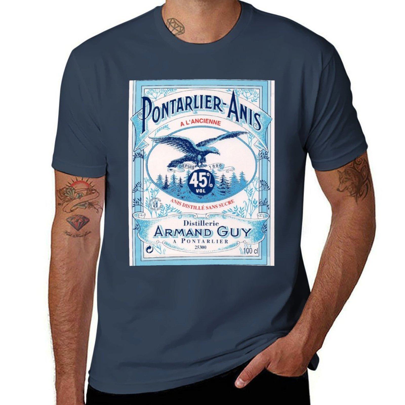 

pontarlier anise T-Shirt man t shirt cotton high quality t shirts for man cotton soft T-Shirt S