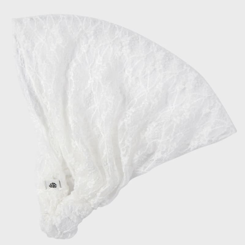 Eireve 2-WAY LACE BANDANA HEADBAND (WHITE)