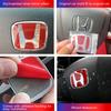 LUP1 Car Steering Wheel Emblem H-Sticker For Honda Civic Accord City CRV Jade Fit Odyssey Hybrid Red Black Blue Interior Modification