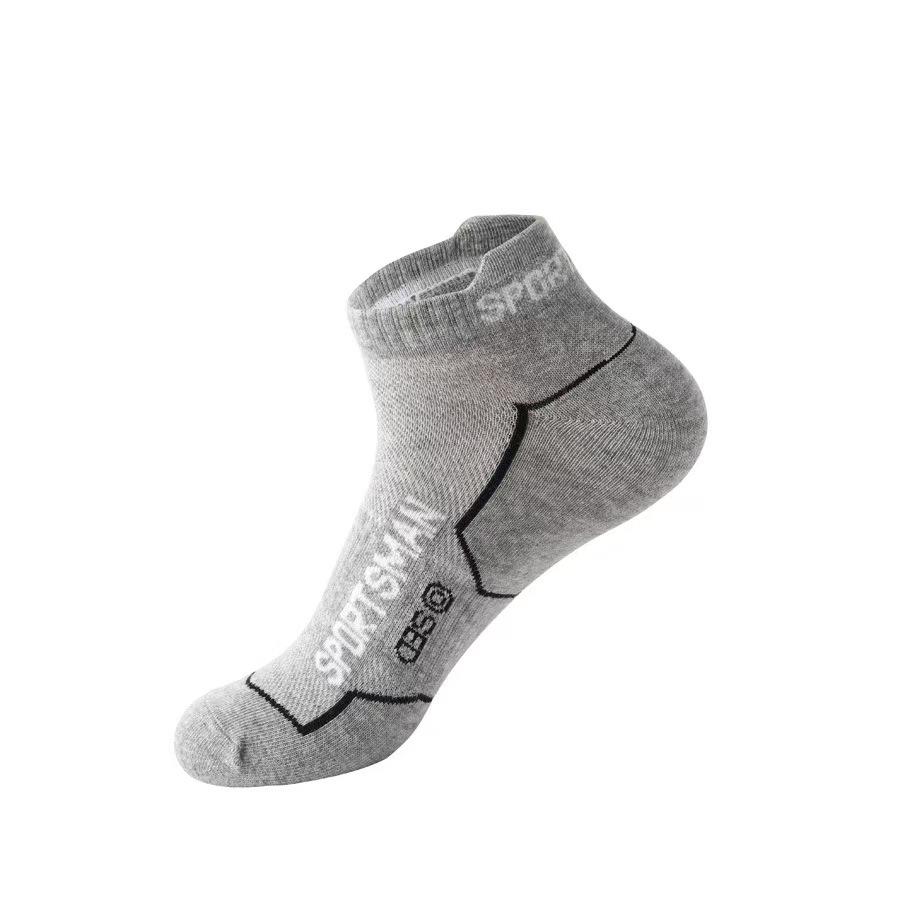 Men's Sports Low-Cut Breathable Mesh Badminton Socks - Anti-Odor, No-Show for Spring, Summer, and Autumn