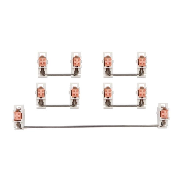 

Mechanical Keyboard Stabilizers Gray Pink 6.25u 2u Steel Wire Satellite Axis