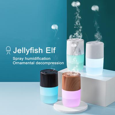 360ml Jellyfish Smoke Rings 7 Color Changing Led Light Usb Air Humidifier Ultrasonic Cool Mist Maker Fogger For Home Yoga Car