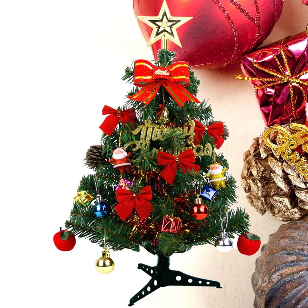 45Cm Artificial Christmas Tree for Desk DIY Christmas Decorations Festive Tabletop Holiday Decoration Indoor Decor