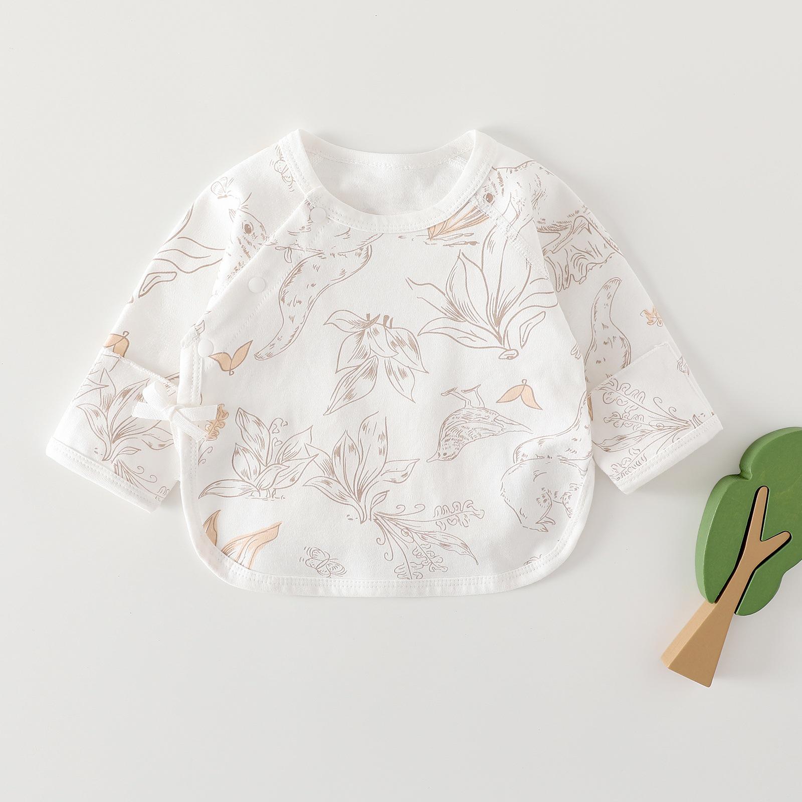 

Весняно-осінній комбінезон із чистої бавовни для новонароджених з довгими рукавами 59cm