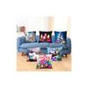 Led Vintage Cotton Linen Pillow Case With Color Changing Lights For Sofa And Couch Decor