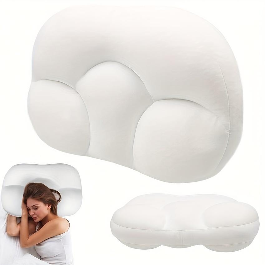 

Medium Soft Neck Support Pillow, Portable Egg Shaped Comfortable Pillow, Neck Protection Pillow, Nap Pillow, Cloud Pillow білий