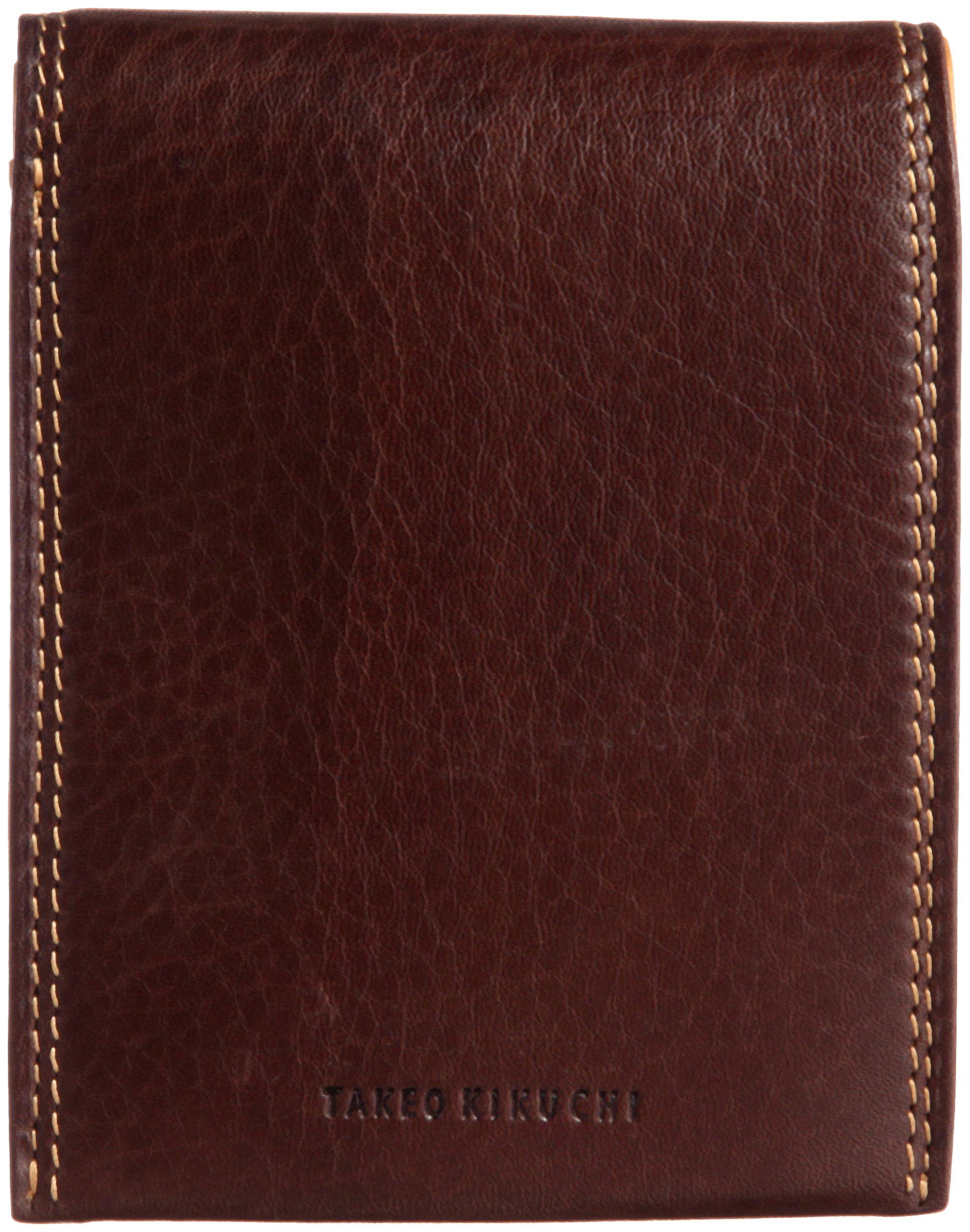 

Bifold Wallet with Coin Purse Soft Antique DARK BROWN [Takeokikuchi] Men s темно-коричневого кольору