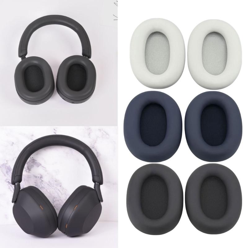 Replacement Ear Cushion Pad Over Ear Headphone Earpads for WH-1000XM6 Noise Isolating and Comfortable Fit