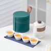 Mutton Fat Jade White Porcelain Lingxue Travel Tea Set