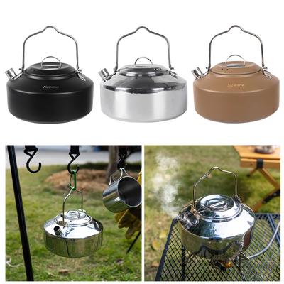 Mini Camping Kettle 1L Water Kettle Lightweight Tea Coffee Pot Outdoor Tableware