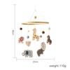 Baby Wooden Bed Bell Cartoon Rabbit Mobile Hanging Rattles Toy Hanger Crib Mobile Bed Bell Wood Toy Holder Arm Bracket Kid Gifts