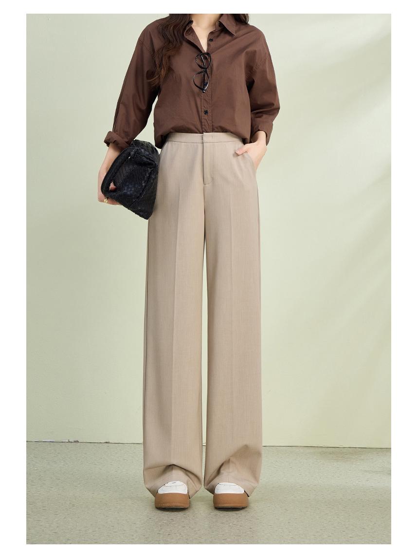 

Women s Gray Tencel Wool Wide-Leg Suit Pants - Spring 2026 30 бежевий/білий