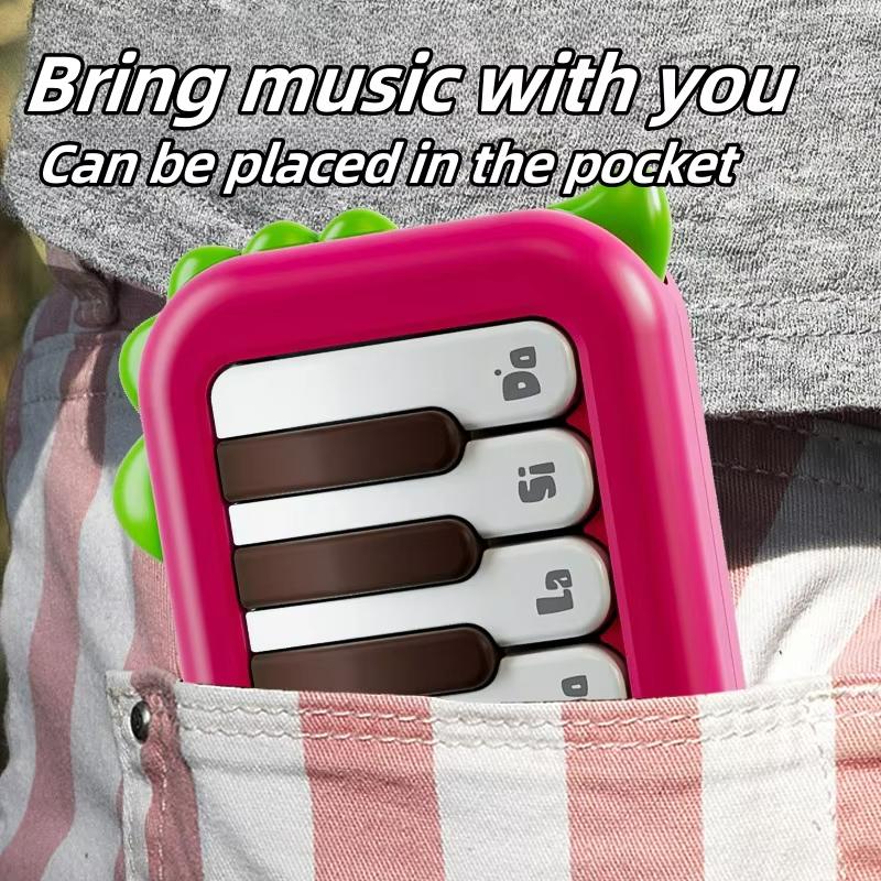 Tastiera Elettronica Tascabile Giocattolo per Bambini Puzzle per Bambini Educazione Precoce Ragazzo e Ragazza Giocattoli per l'Illuminazione Musicale per Regalo di Compleanno
