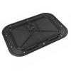 2X Marine Deck Plate Access Cover Pull Out pection Hatch With Latch, 14.96 X 11.02 Inch / 380 X 280Mm -Black