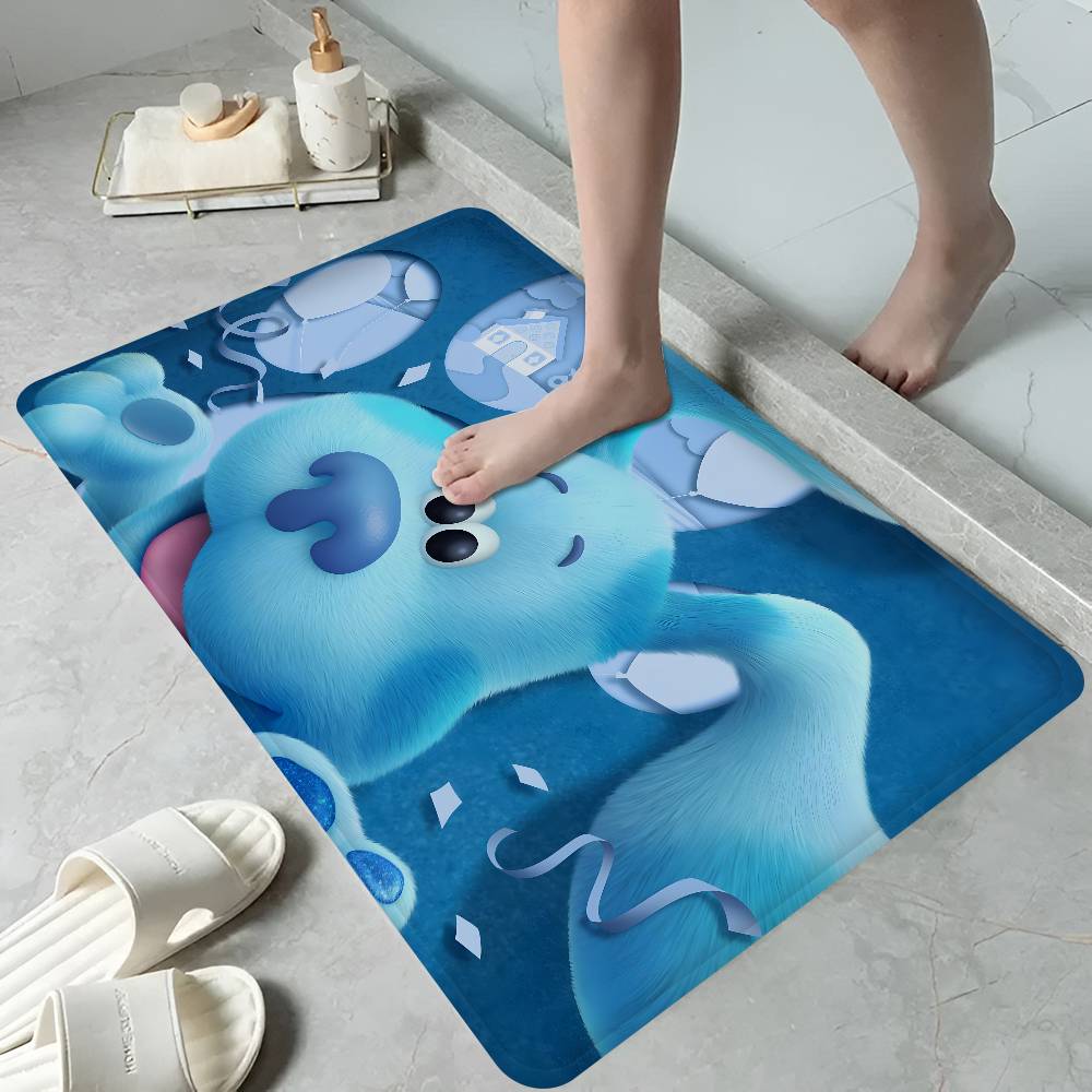 Blue Clues Room Mats Cheaper Anti-slip Modern Living Room Balcony Printed Welcome Rug