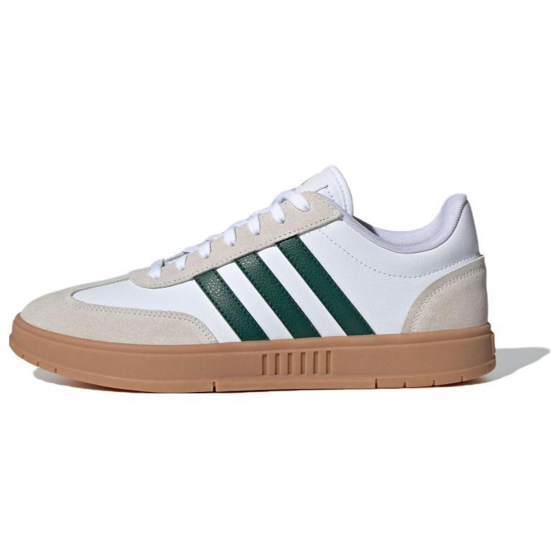 Adidas Neo Gradas Low Trainers Cushioning, Wear Resistant Low Top Skateboard Shoes Unisex White Green Sneakers IE9043