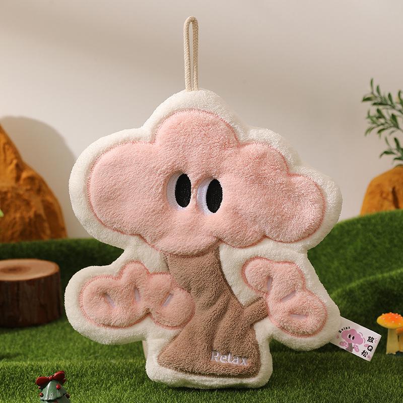 

Трехслойное Утолщенное, Впитывающее и Быстросохнущее Двустороннее Полотенце для Кухни и Ванной 28*24CM розовый