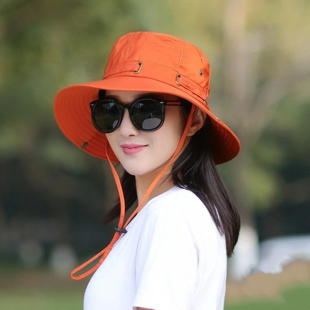Unisex Wide Brim Large Fisherman Hat Double-sided Folding Fishing Hat UV Protection Summer Sunscreen Cap Panama Hat
