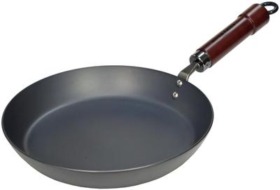River Light Ultra Eisen Dicke Platte Bratpfanne, 24cm, Nitrideisen, Induktionsgeeignet, Rostbeständig, Wok, Hergestellt in Japan, K2324
