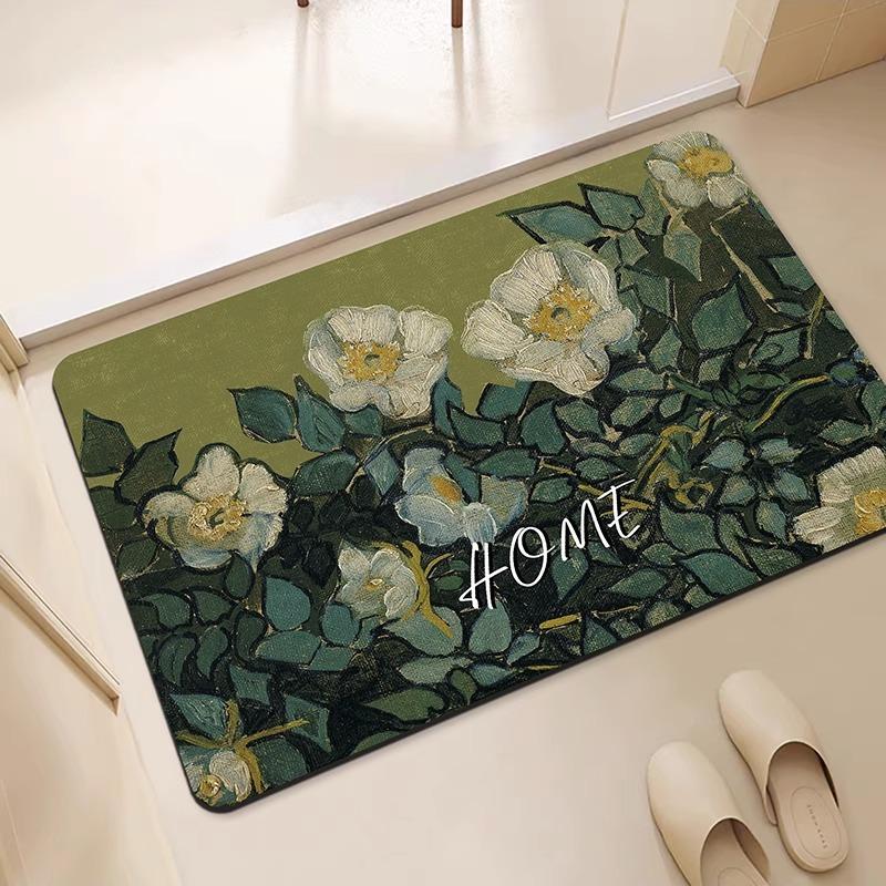 Diatom Mud Soft Floor Mat Bathroom Quick Drying Toilet Door Mat Absorbent Non-slip Toilet Toilet Rug