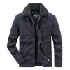 Winter Herren Fleecekragen Arbeitskleidung Stil Baumwolljacke Winter Herren Business Casual Jacke Fleece Warme Jacke Große Größe