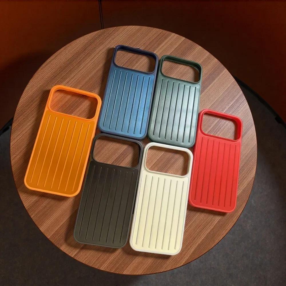 Husă de lux Sle Busines cu senzație de gheață din aliaj cu dungi ondulate 3D pentru IPhone 17 Pro Max 16 15 14 Pro Max Husă de protecție anti-cădere