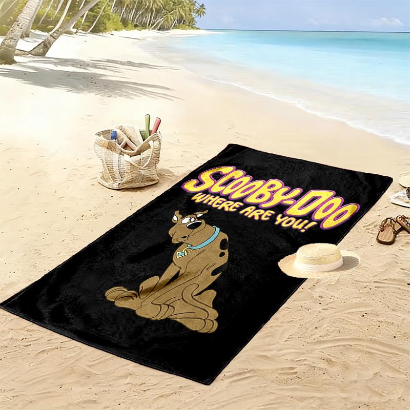 1pc SCOOBY-DOO Beach Towel, Outdoor Beach Towel Ideal Beach Necessities and Vacation Items