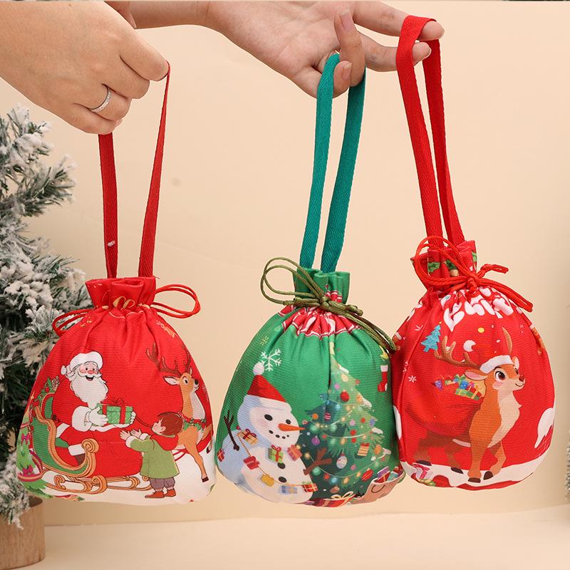 Christmas Eve Children's Plush Handbag - Cartoon Candy Gift Bag