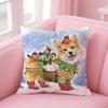 CUTE Golden Retriever Cushion Cover Pillow Case Soft Friendly Fabric  Concealed Zipper