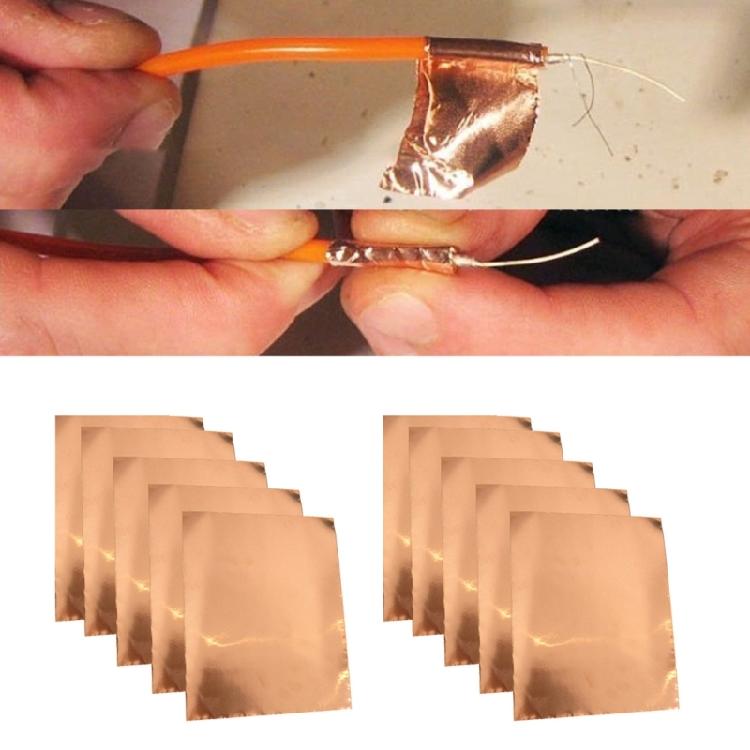 5Pcs Single Side Tape with Conductive Adhesive Electric Guitar Copper Foil Tape Adhesive Shielding Tape Easy To Use