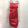 Summer New Fashion Slim Fit Sexy Straps Dress Women Backless Bandage Solid Satin Party Club Dresses Women Elegant Pleated Casual Lady Dress 26453