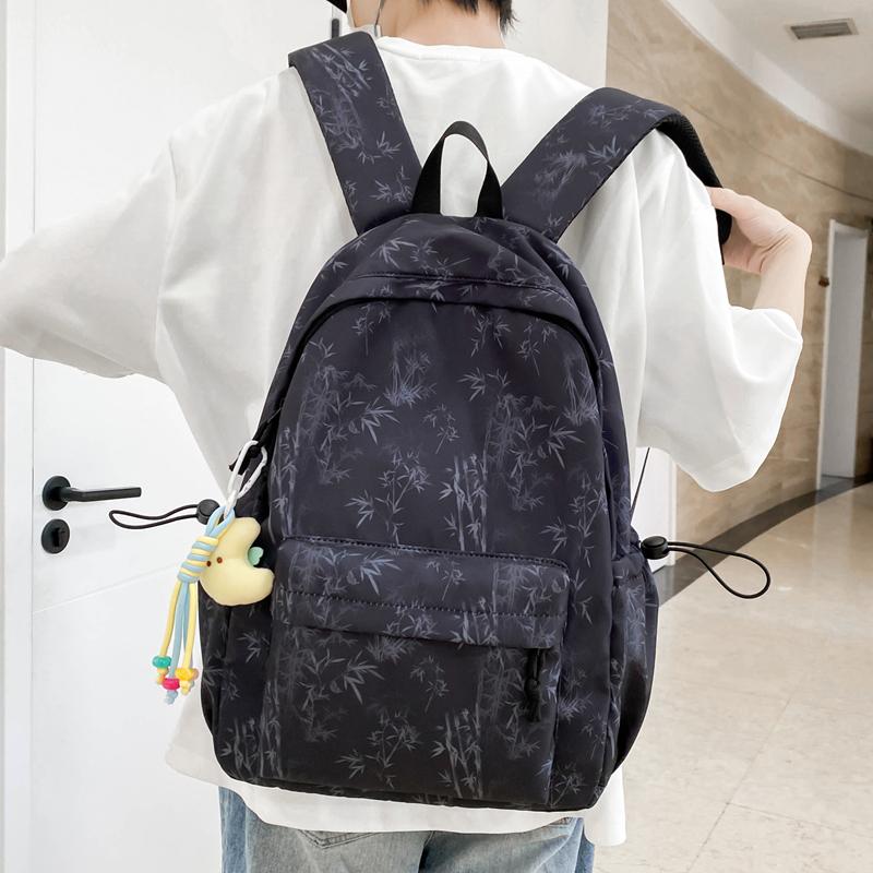 Graffiti Backpack Student Large Capacity School Bag Unisex Tie-Dye Printed Backpack