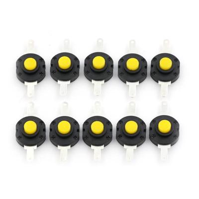 10Pcs Flashlight Switches Dc 12V 0.5A Self-Locking Micro Push Button Switch