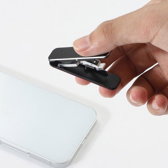 Mini skládací držák na mobilní telefon Stojan s nastavitelným úhlem trojúhelníková podpěra Vodotěsný Kapesní tenký design Držák na telefon bez použití rukou pro každodenní použití