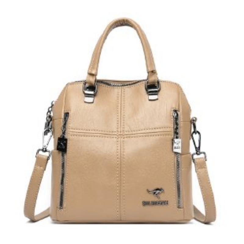 Faux Leather Backpack Women's Bag 2026 New Korean Shoulder Bag Casual Crossbody Bag Tide Tote