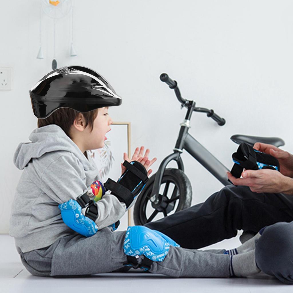 Professional Children Skateboarding Helmet Kid Skating Multi Sport Helmet(Blue )