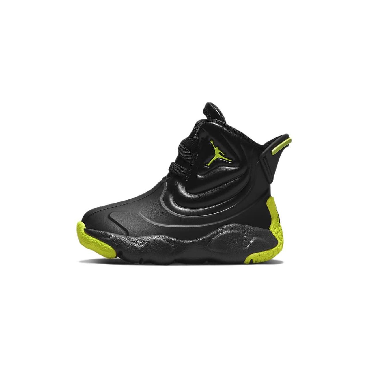 (TD) Air Jordan Drip 23 Rain Boot Black Atomic Green Baby CT5799-001 EU 26