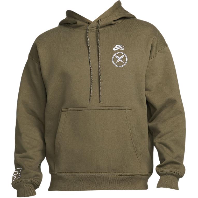 Nike SB X Yuto Spring/Summer 2023 Co-Branded Series Skateboard Fleece Loose Logo Drawstring Pocket Hoodie Men Hoodie Brown FN0552-222