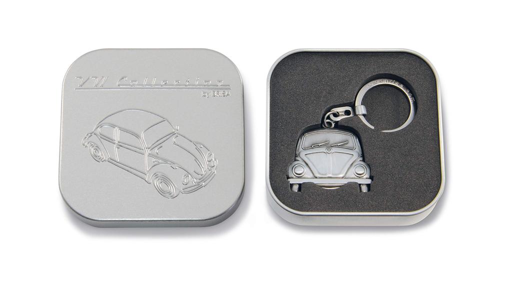 BRISA VW Collection Beetle BEETLE Antique Silver Tone Keychain BEKH21