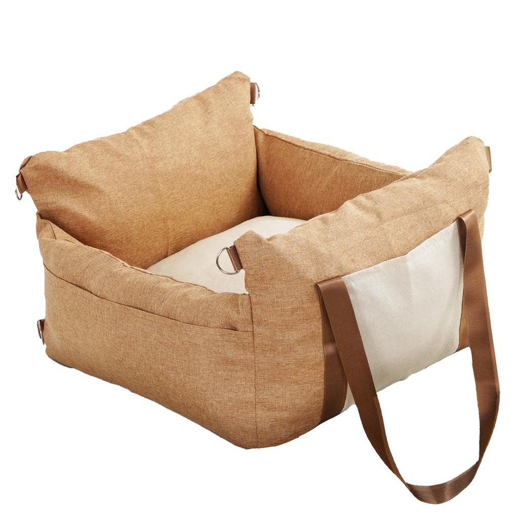 YUCHONG Dog Car Seat Pet Drive Suitable for Back Seat Passenger Suitable for Medium Dogs and Prevents Cats from Jumping Out of the Natural Cotton
