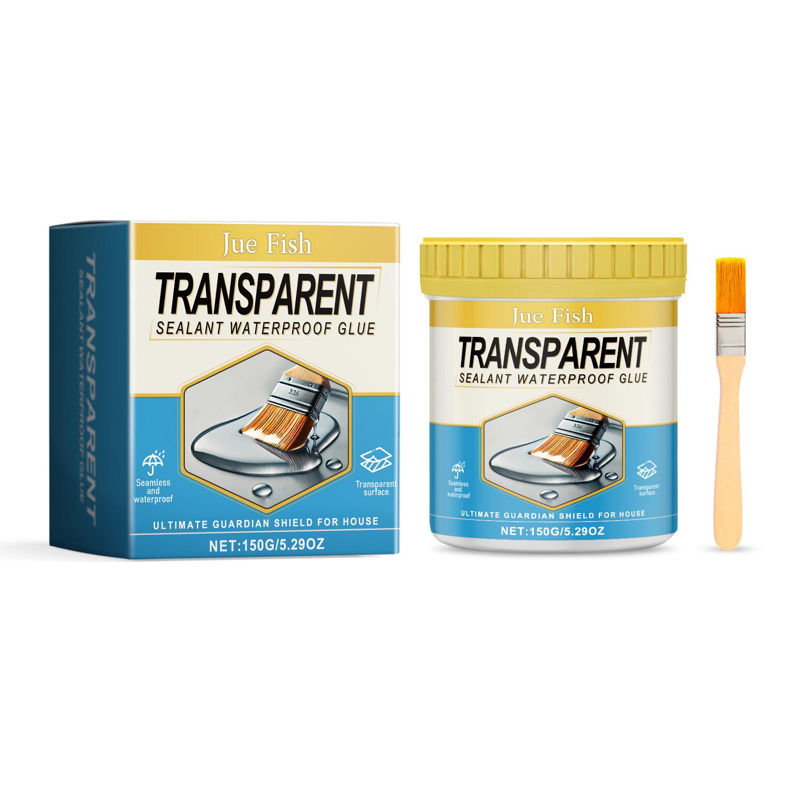 JUE FISH Transparent Waterproof Sealant: Invisible, Wear-Resistant, Long-Lasting Glue.