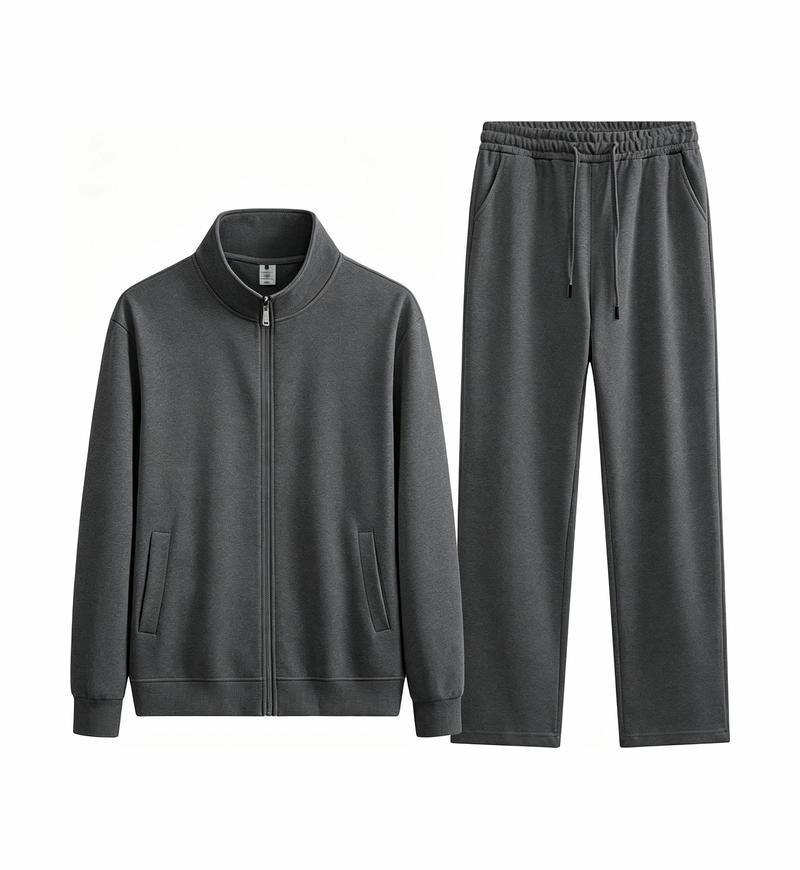 Autumn/Winter Women's Casual Solid Color Hoodie & Wide Leg Pants Set