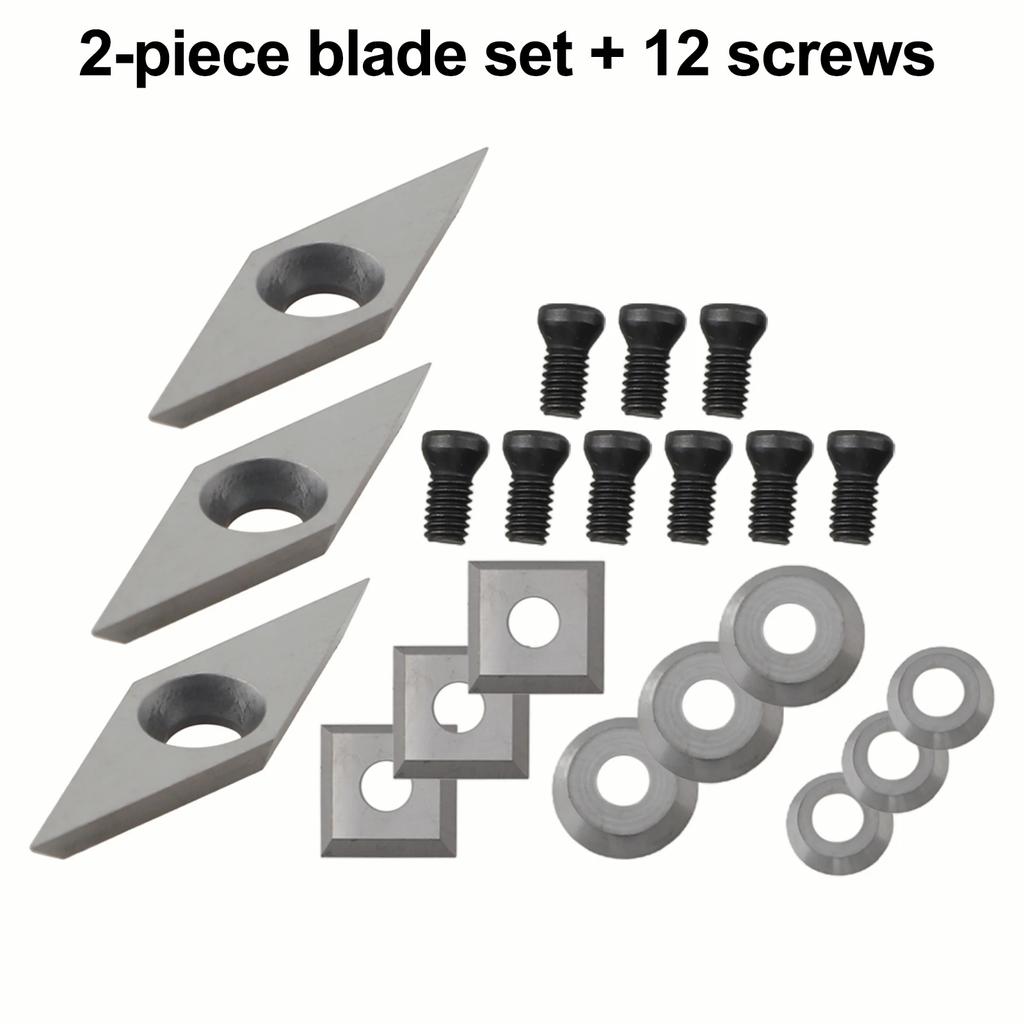 Carbide Cutters Inserts Set Lathe Turning Tools Include 4 Types Of Cutting Tools Woodworking Tools For Wood Lathe Turning Tools