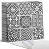 Set of Vinyl Tiles with a Motif for the Bedroom. Geometric Patterns In Tiles 20x20x20 Cm.