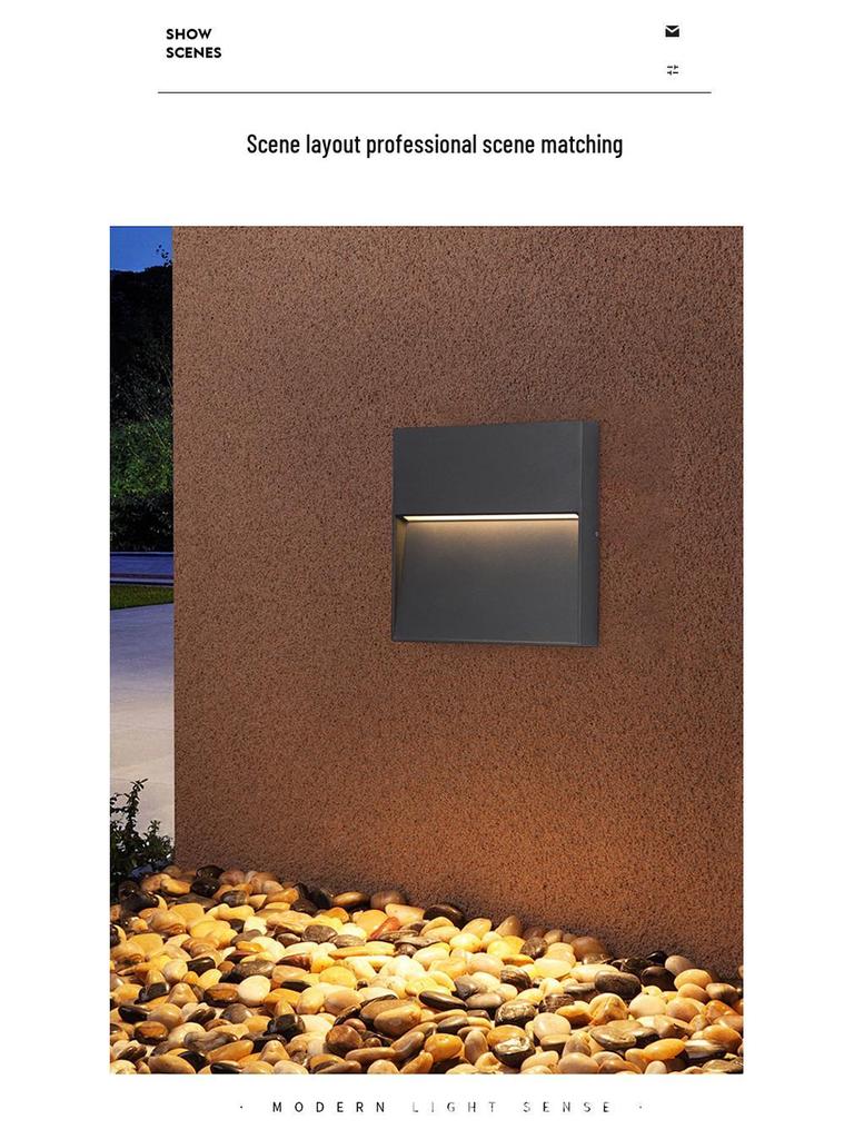 Waterproof LED Step Light for Outdoor Ramps & Corners, Die-Cast Aluminum Plinth Light