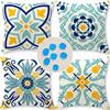 Cirzone Outdoor Pillow Covers Set of 4 Geometric Patterns Waterproof Throw Pillow Covers 18x18 Inch Boho Decorations for Funiture Patio Garden Home